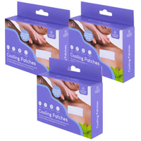 3 Packs of 6 Cooling Patches Soft Gel Sheet Cooling Relief Patch