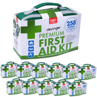 12x 258pcs Premium First Aid Kit Medical Travel Set Emergency Family Safety 