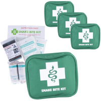 3x 9 Piece Australian Snake Bite First Aid Kit Camping Hiking Travel