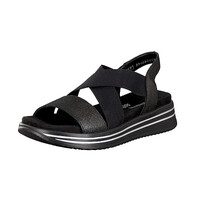 Remonte Womens Sandals Shoes Summer Removable Insole Light Soft - Black
