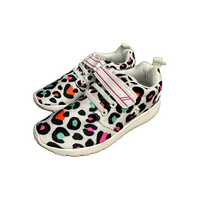 Aerosport Rascal Kids Junior Running Shoes Sneakers Strap Runners - Leopard Print
