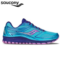 Saucony Womens Guide 9 Sneakers Runners Running Shoes - Blue/Purple/Pink