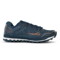Saucony Womens Peregrine 8 Sneakers Runners Running Shoes - Blue/Denim/Copper