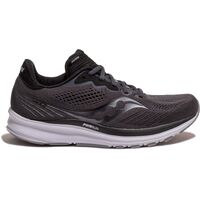Saucony Womens Ride 14 Shoes Runners Sneakers Running - Black/White