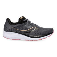Saucony Womens Wide Guide 14 Shoes Runners Sneakers Running - Charcoal/Rose