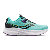Saucony Womens Guide 15 Shoes Runners Sneakers Running - Cool Mint/Acid
