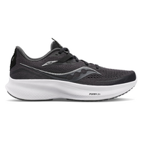 Saucony Womens Wide Ride 15 Shoes Runners Sneakers Running - Black/White