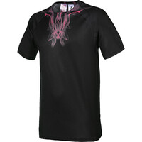 Adidas Boy's Adizero Sports Tee Black/Pink  T-Shirt Training Sports Athletic