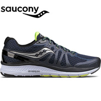Saucony Mens Echelon 6 Wide Sneakers Shoes Runners Running - Navy/Citron