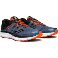 Saucony Mens GUIDE ISO Sneakers Runners Running Shoes - Grey/Black/Orange