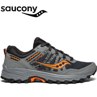 Saucony Mens Excursion TR12 Sneakers Runners Running Shoes - Grey/Orange