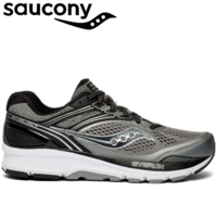 Saucony Mens Echelon 7 Extra Wide Runners Sneakers Running Shoes - Grey/Black