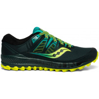 Saucony Mens Peregrine ISO Sneakers Runners Shoes Trail Running - Green/Teal