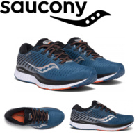 Saucony Mens Guide 13 Sneakers Runners Running Shoes - Blue/Silver