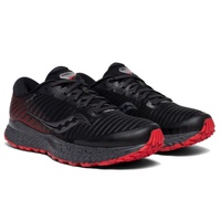 Saucony Mens Guide 13 TR Runners Sneakers Shoes Trail Hiking Trekking - Black/Red
