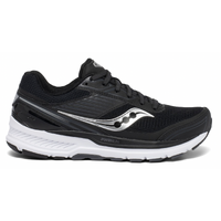 Saucony Mens Echelon 8 Wide Shoes Running Athletic Sneakers - Black/White