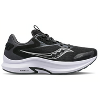 Saucony Mens Axon Sneakers Runners Athletic Running Shoes - Black/White