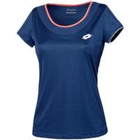 Lotto Girls's Shela II Tee Shirt Top Tennis Sport Quick Dry - Blue Twilight