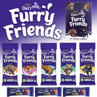 8pc Cadbury Furry Friends Kids Sweets Showbag w/Dairy Milk Chocolates/Play Card