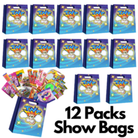 12x TNT KA Bluey Kids Showbag Candy Sour Confectionery Show Bag Gift Official