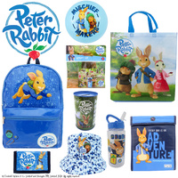 Peter Rabbit Showbag w Backpack Show Bag Official Licensed - Hat, Bottle, Coin Bank & More