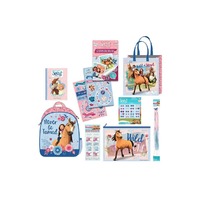 Spirit Riding Free Horse Showbag Backpack Hair Extensions Earrings and More