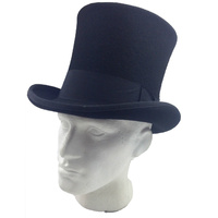 SCALA Mad Hatter Top Hat 100% WOOL Magician Tuxedo Cap Fedora Trilby  MF44