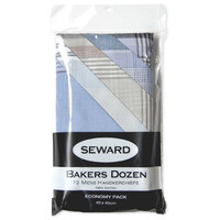 13x Mens Handkerchiefs SEWARD 100% Cotton Pocket Square Hankies Hanky Quality