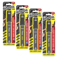 Sharpie Pro Fine Permanent Marker Black - 4 Pcs