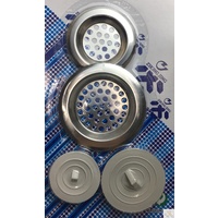4pcs Stainless Steel KITCHEN SINK STRAINERS & Bath Sink Plugs Laundry Drain