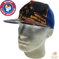 SURF LIFE SAVING AUSTRALIA Baseball Snapback Cap Hat with Printed Peak 7015