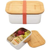 Stainless Steel Snack Box Food Container Storage Lunch BPA Free - 800ml