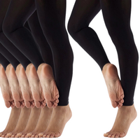 12x Women's Ladies Footless Tights Stockings Pantyhose Leg Hosiery Thermal  Bulk