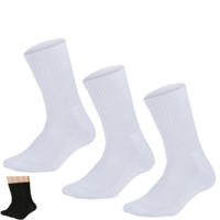 3 Pairs Bamboo Socks Unisex Premium Fiber Sock Super Soft Crew Tennis Sox