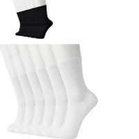 6 Pairs Bamboo Socks Unisex Premium Fiber Sock Super Soft Crew Tennis Sox