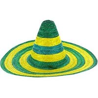 Mexican SOMBRERO Hat w Australian Aussie Green Gold Party Costume