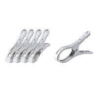 6x STAINLESS STEEL CLOTHES PEGS Laundry Clips Washing Line Clothespin