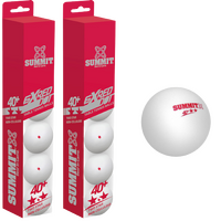 12x Table Tennis Balls 40+ Ping Pong Game Non-Celluloid - 2 Star Red Dot 