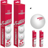 24x Table Tennis Balls 40+ Ping Pong Game Non-Celluloid - 2 Star Red Dot 