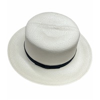 Hand Woven Grade 8 Panama Cooler Outback Hat Summer Breathable Waterproof - Natural