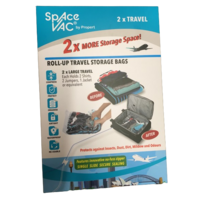 Space Vac Travel 2Pk Vacuum Storage Space Saver Travel Reusable Compressed