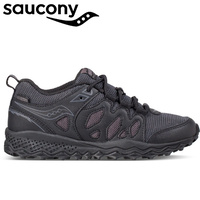 Saucony Youth Boys SY-B Peregrine Shield Water Resistant Shoes Runners Sneakers - Black