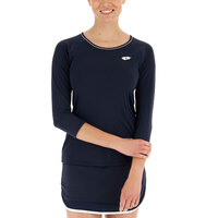 Lotto Women's Shela IV Long Sleeve Tee Shirt Top Tennis Sport - Navy