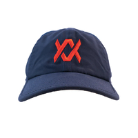 VOLKL Perforated Tennis Hat Baseball Cap - Navy/Lava