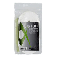 Volkl V-Dry Over Grip Tennis Racquet Bulk - 30 Pack - White