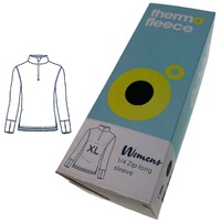 Women's Pure Merino Wool 1/4 Zip Long Sleeve Thermal Top Warm Thermals Baselayer