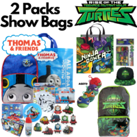 2x Show Bags Thomas the Tank Engine Pack Ninja Turtles Rise Of The TMNT Showbags