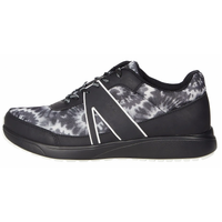 Alegria Womens TRAQ Qarma 2 Athletic Sneaker Smart Shoes- Black White Blast Off