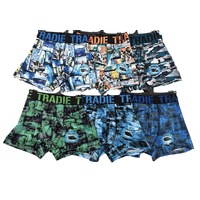 3x Mens Tradie Underwear Quick Dry Trunk Undies - Assorted Colours