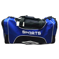 MEDIUM SPORTS BAG With Shoulder Strap Gym Duffle Travel Bags Water Resistant - Blue